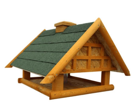 Forsthaus hell - Dach grün